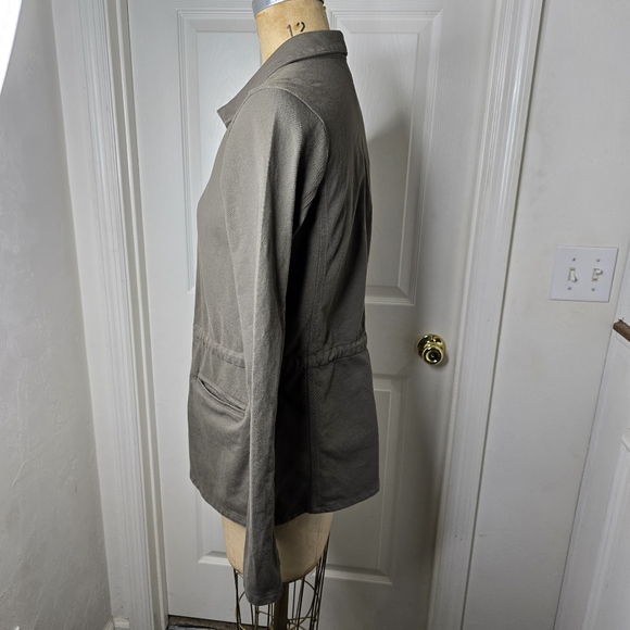 James Perse‎ womens olive cotton LIGTH jacket button front L - Picture 5 of 14